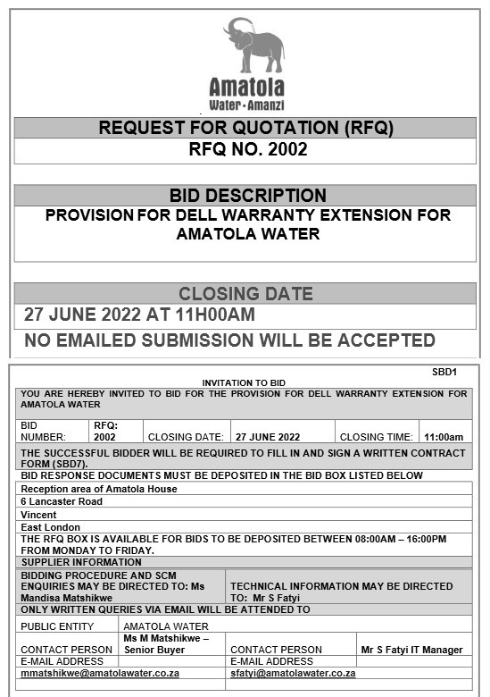 Provision for Dell warranty extension